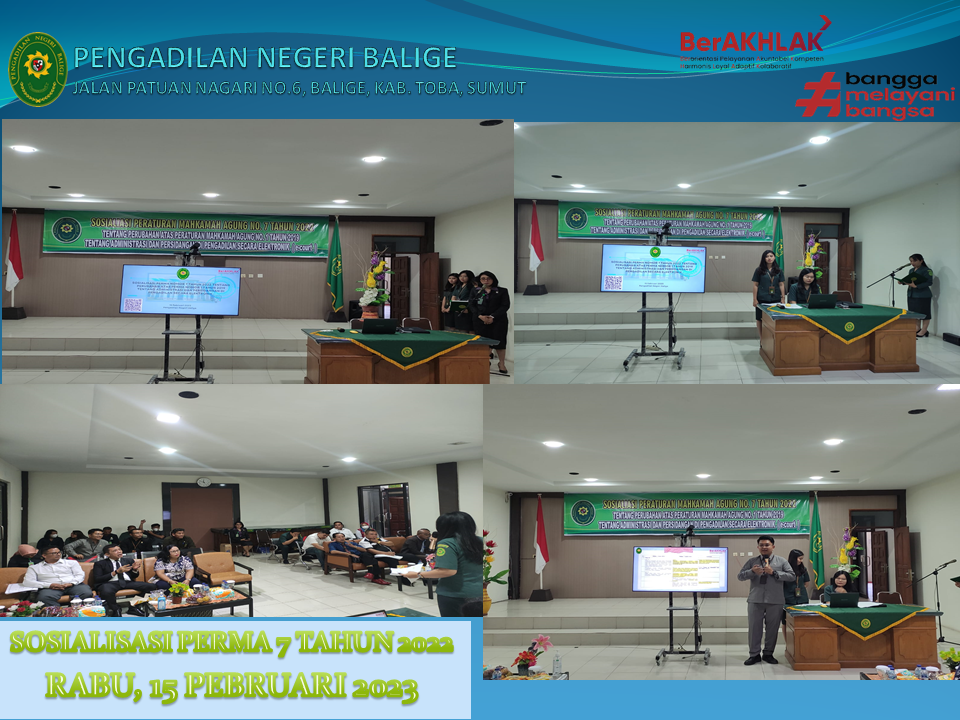 SOSIALISASI PERMA NO. 7 TAHUN 2022